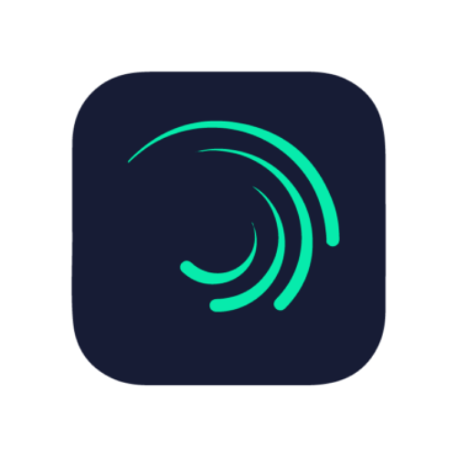 curved AM logo