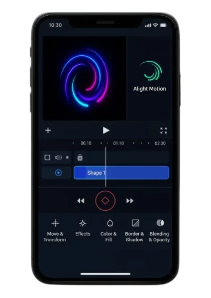 Alight Motion Mod APK app for professional video editing and animation (2025)

